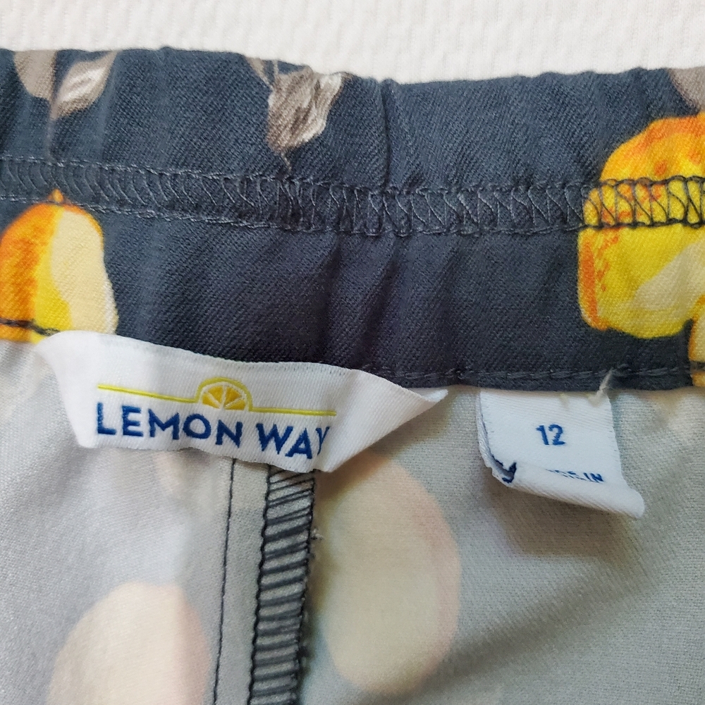 Lemon Way Lemon Print Flawless Twill Pull On Ankl… - image 5